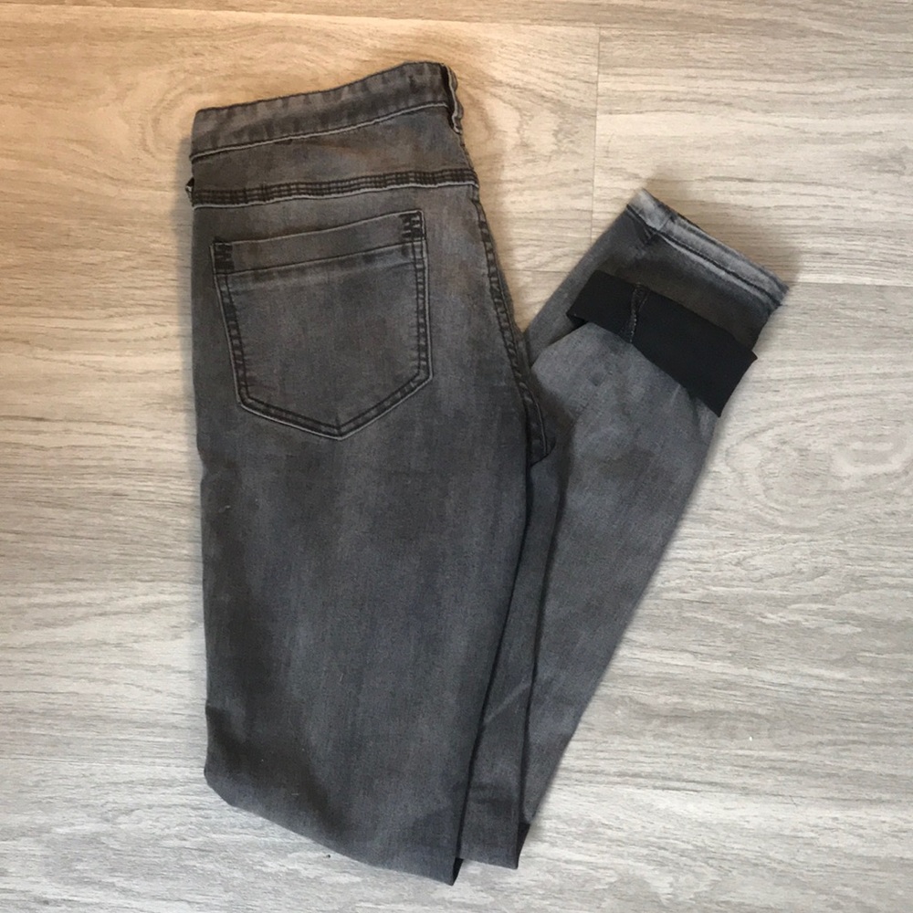 Free People Gray Wash Denim